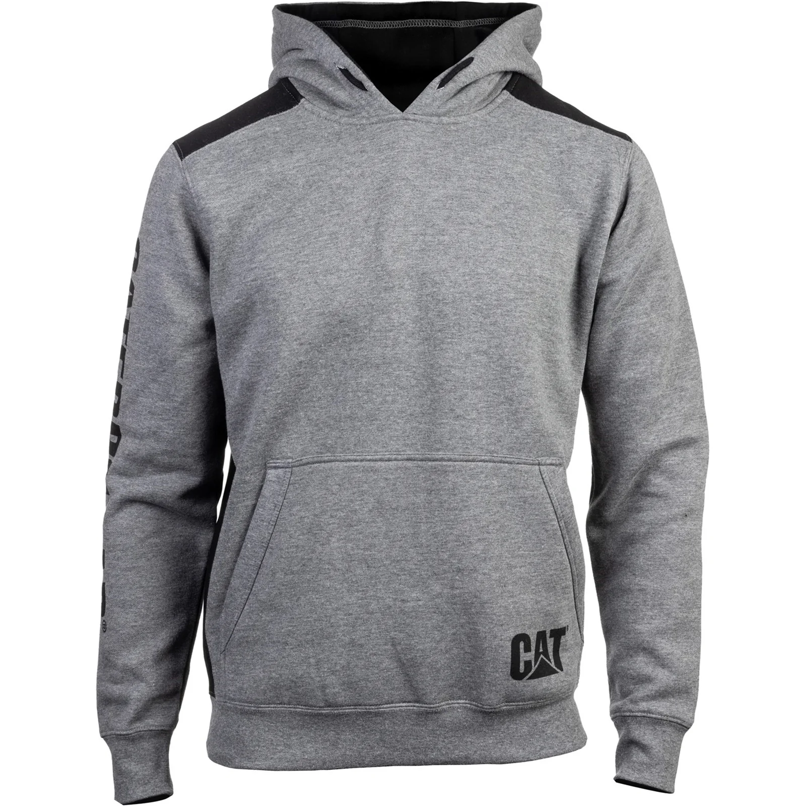 Logo Panel Hooded Sweatshirt Dark Heather Grey