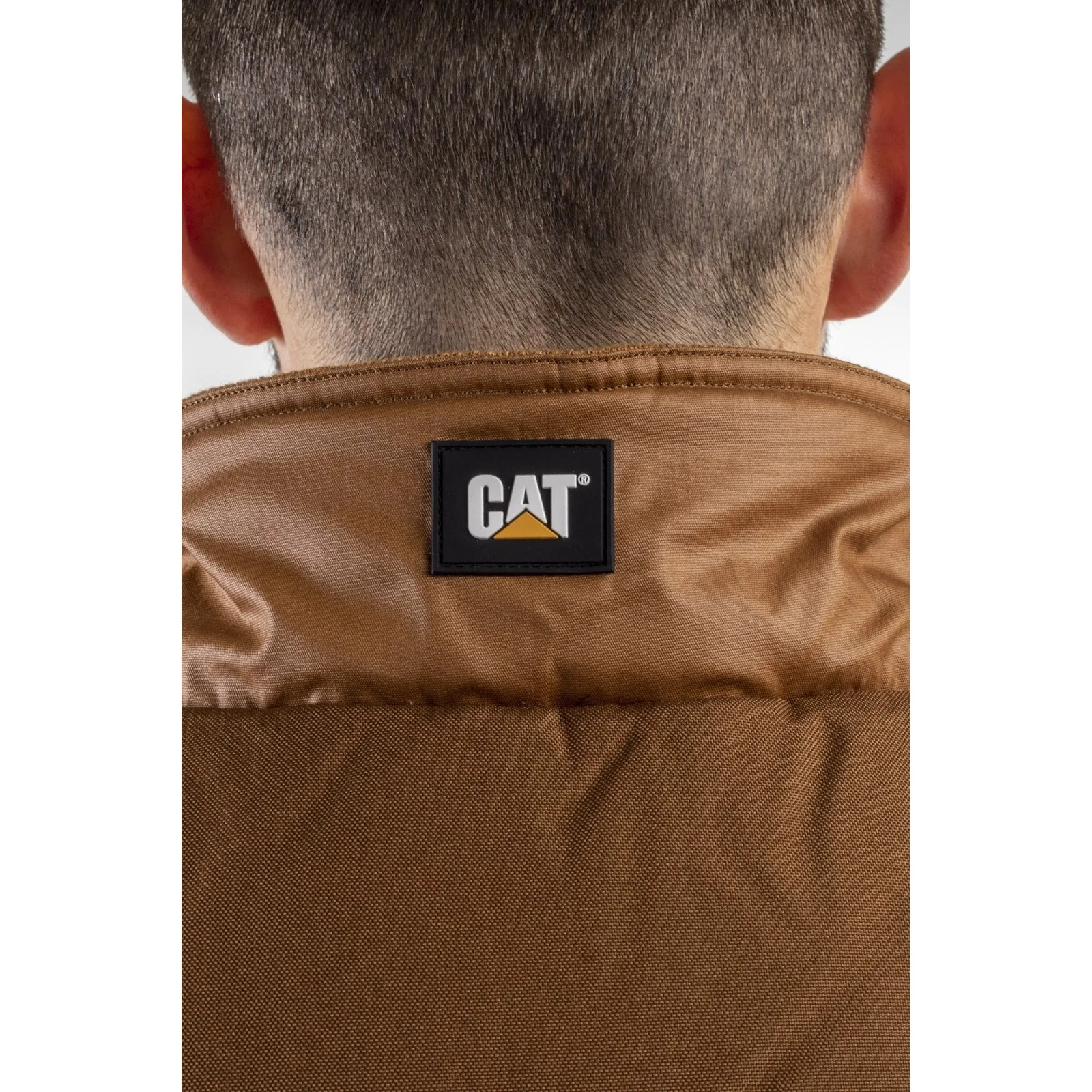 Waxed Cotton Vest  Bronze - Image 4