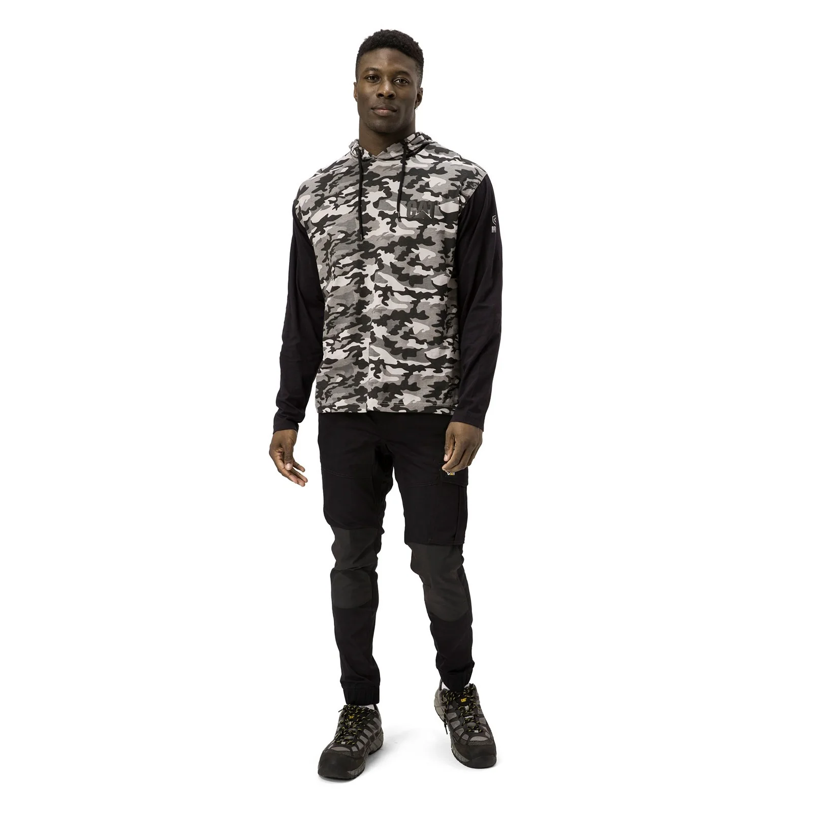 Hooded Long Sleeve Tee  Stone Camo - Image 2