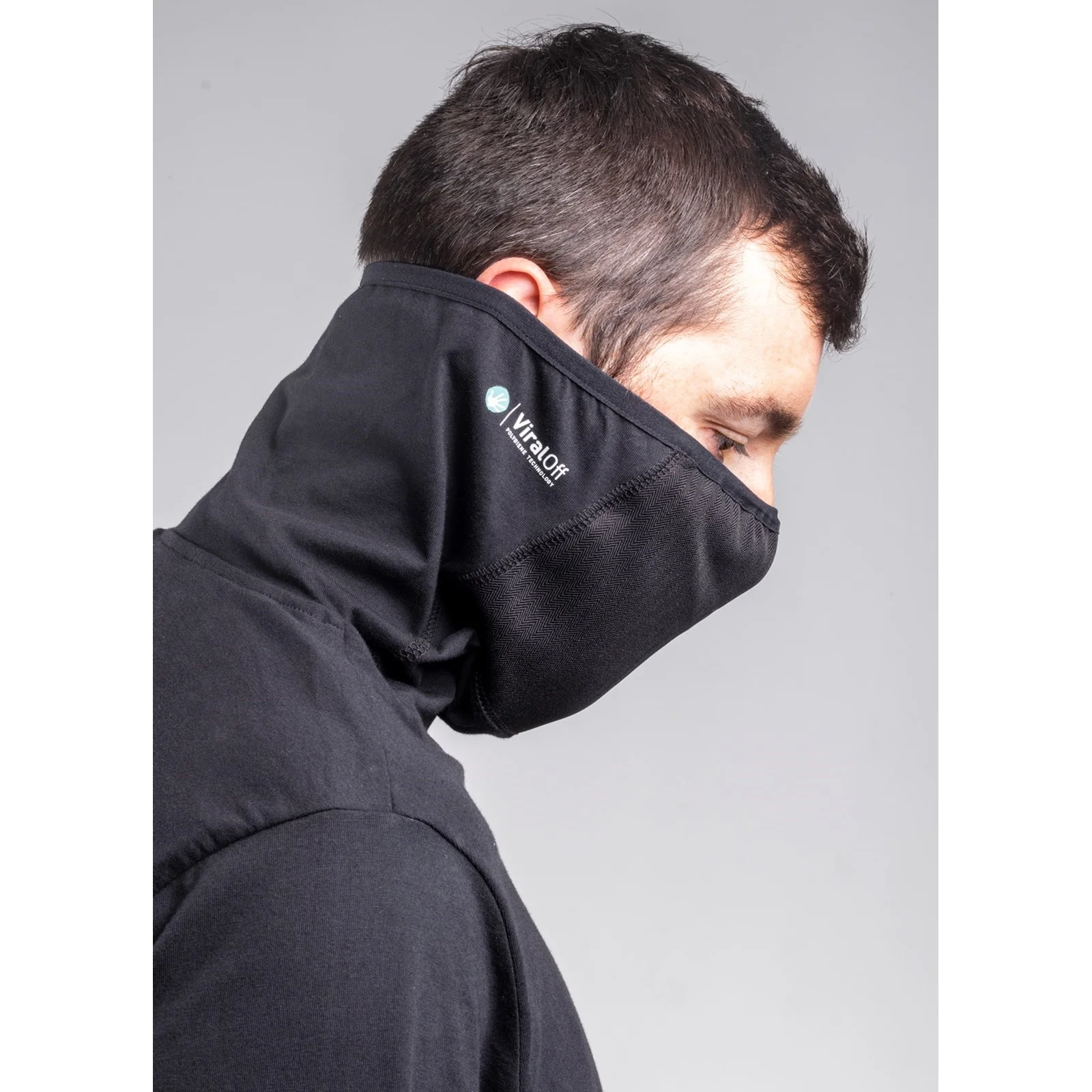 Viraloff Long Sleeve Gaiter Tee  Black - Image 5