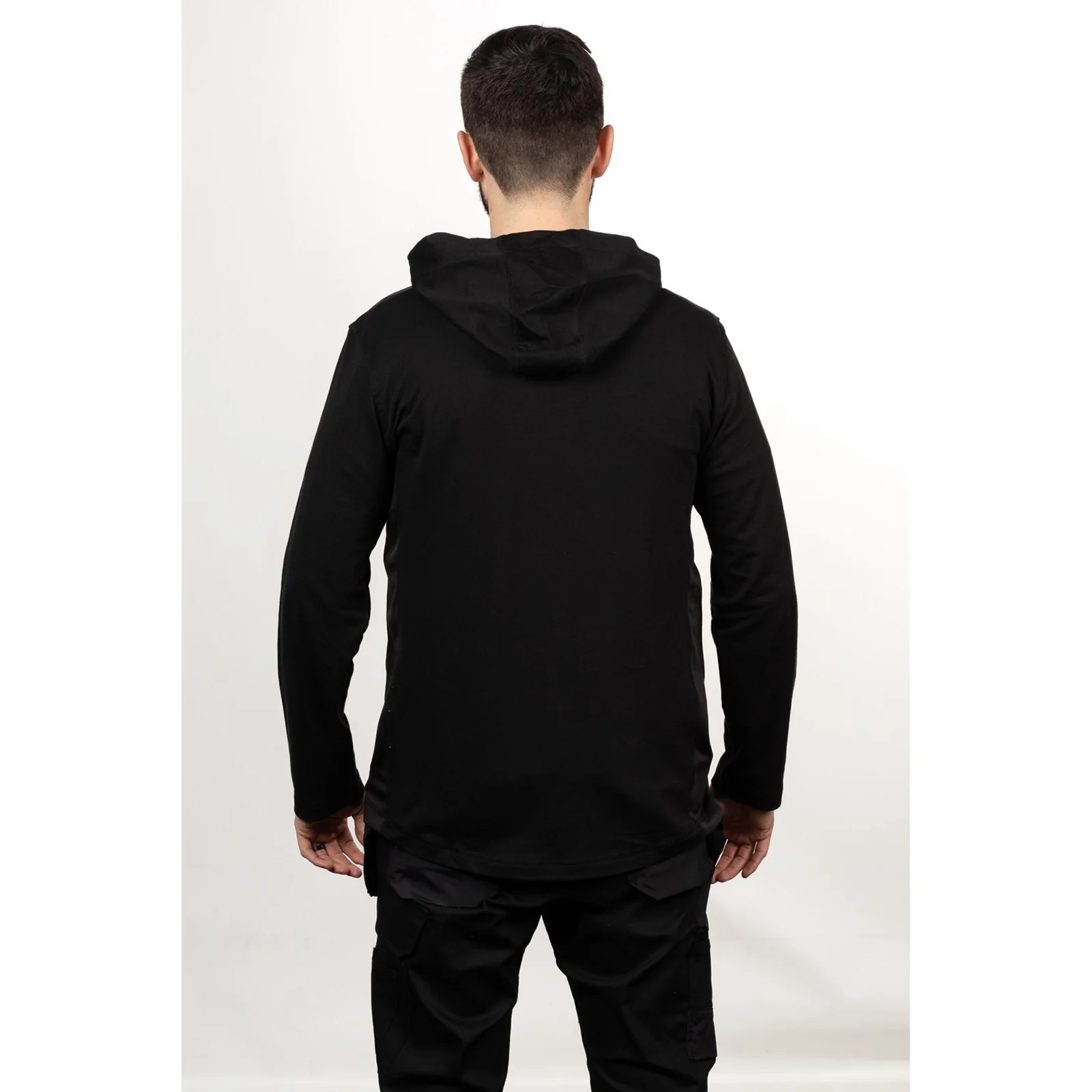 Coolmax Quarter Zip Hoodie  Black - Image 3