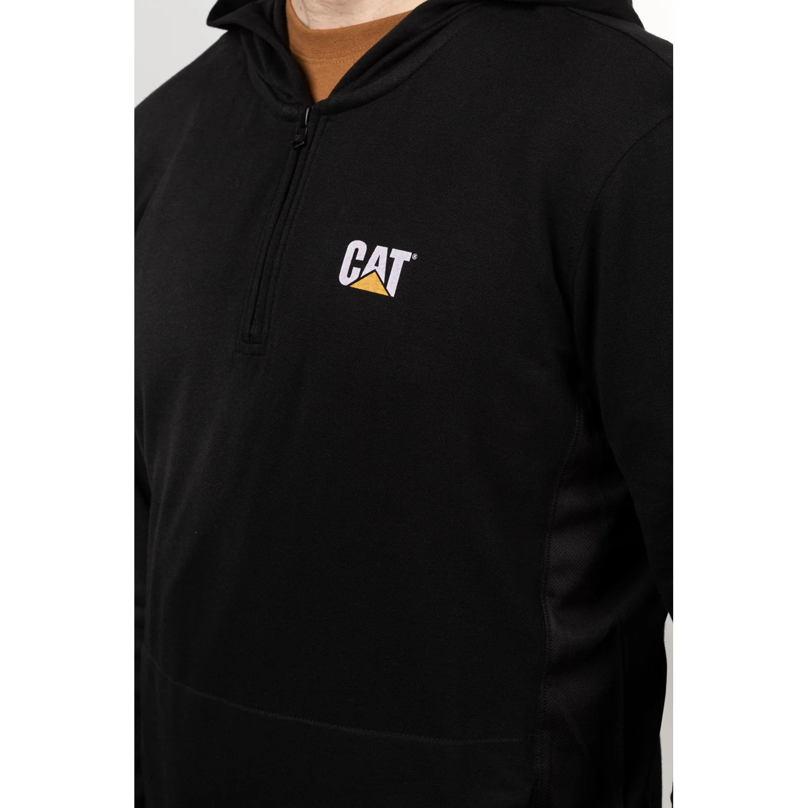 Coolmax Quarter Zip Hoodie  Black - Image 7