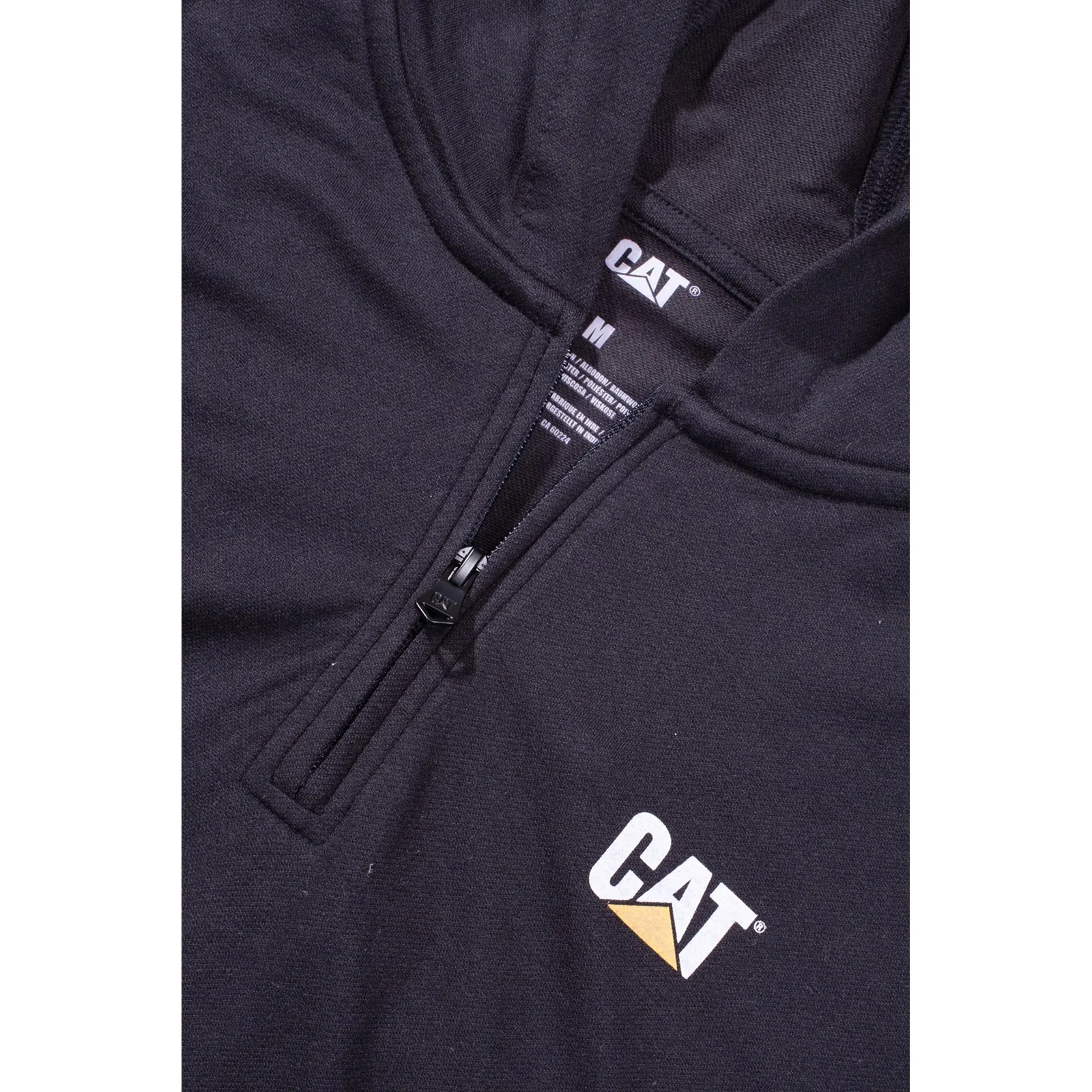 Coolmax Quarter Zip Hoodie  Black - Image 9
