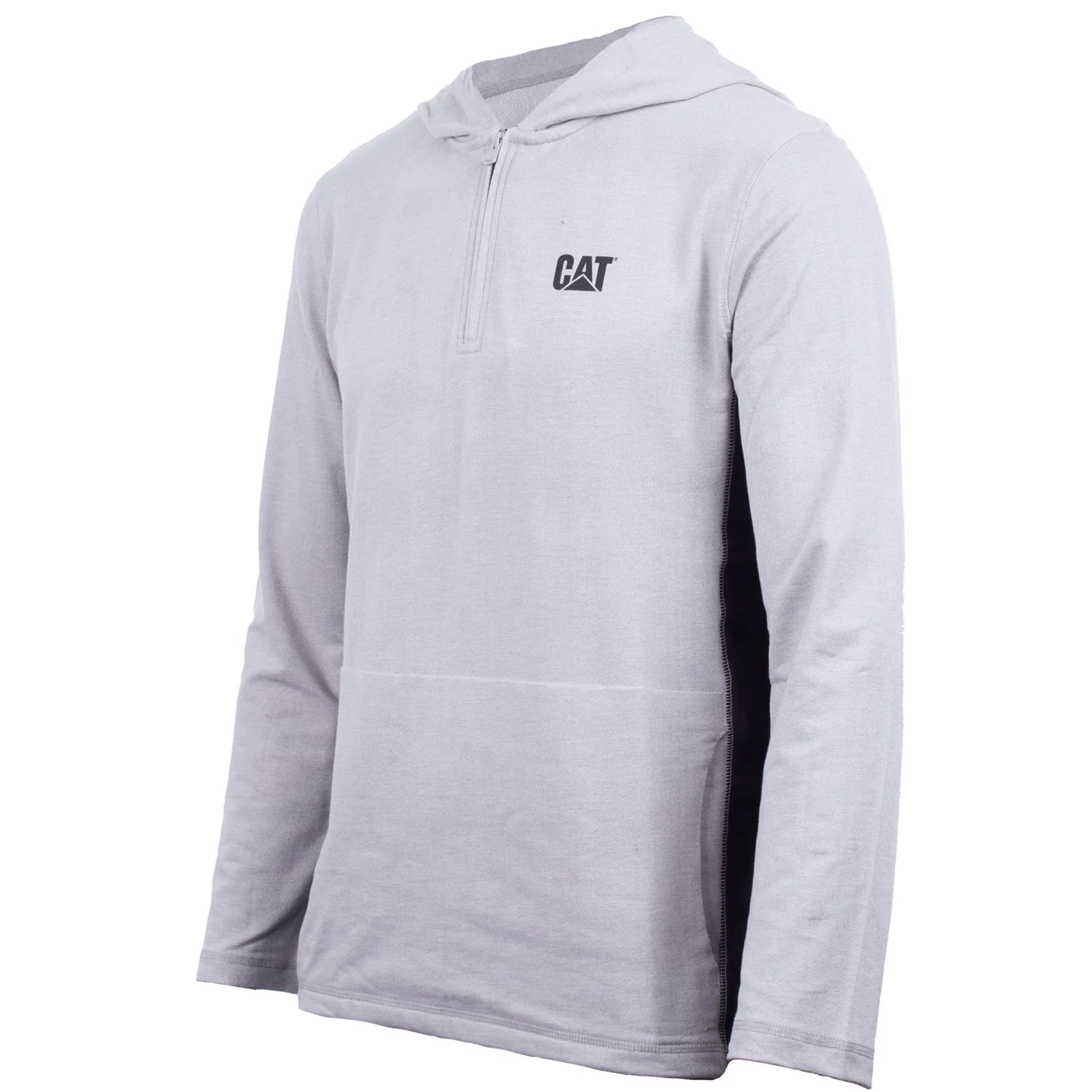 Coolmax Quarter Zip Hoodie  Heather Grey - Image 6