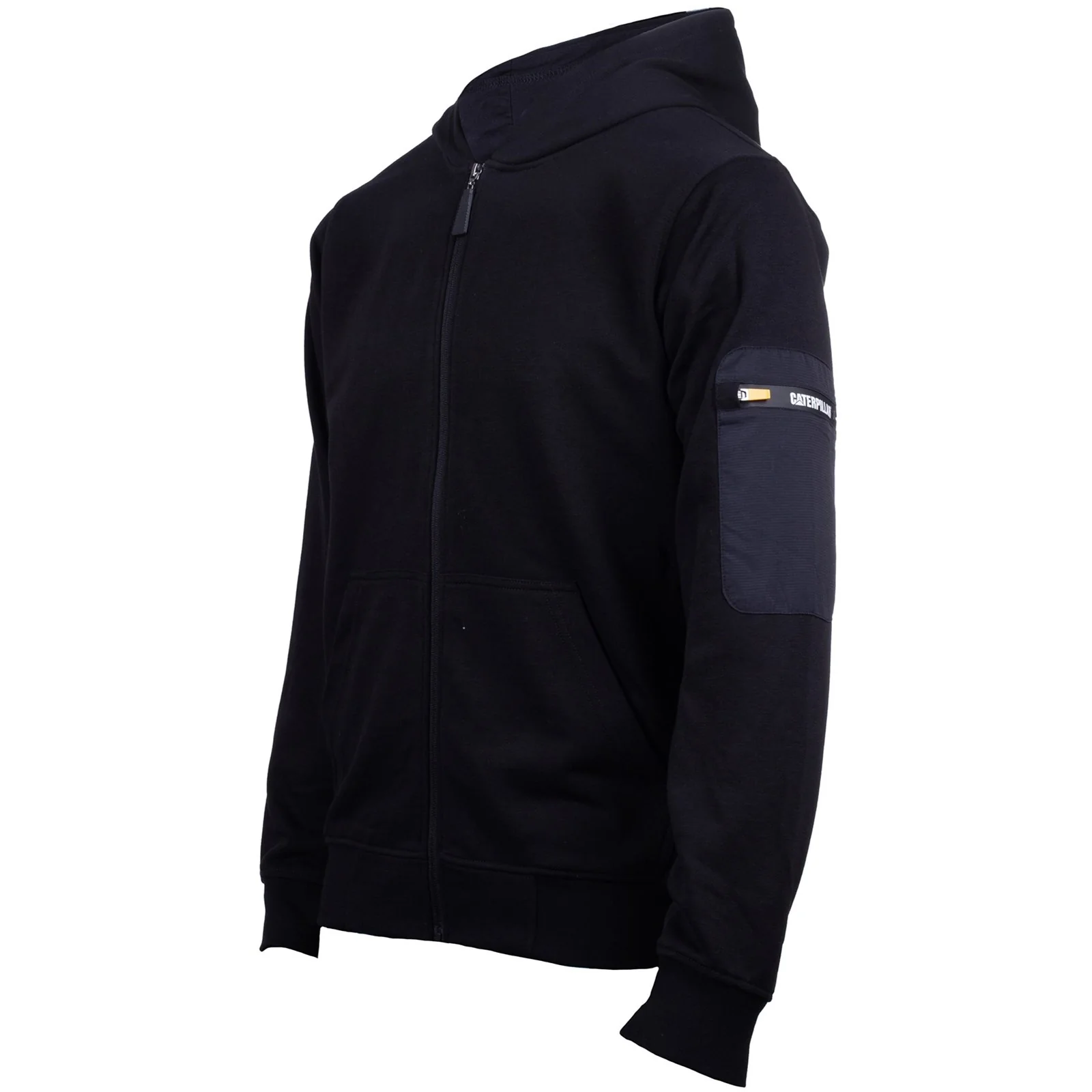 Loopback Full Zip Hoodie  Black - Image 3