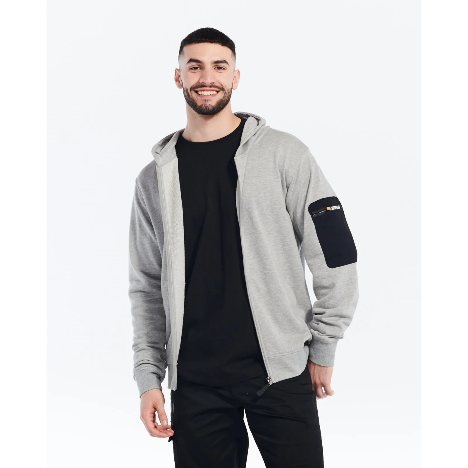 Loopback Full Zip Hoodie Grey