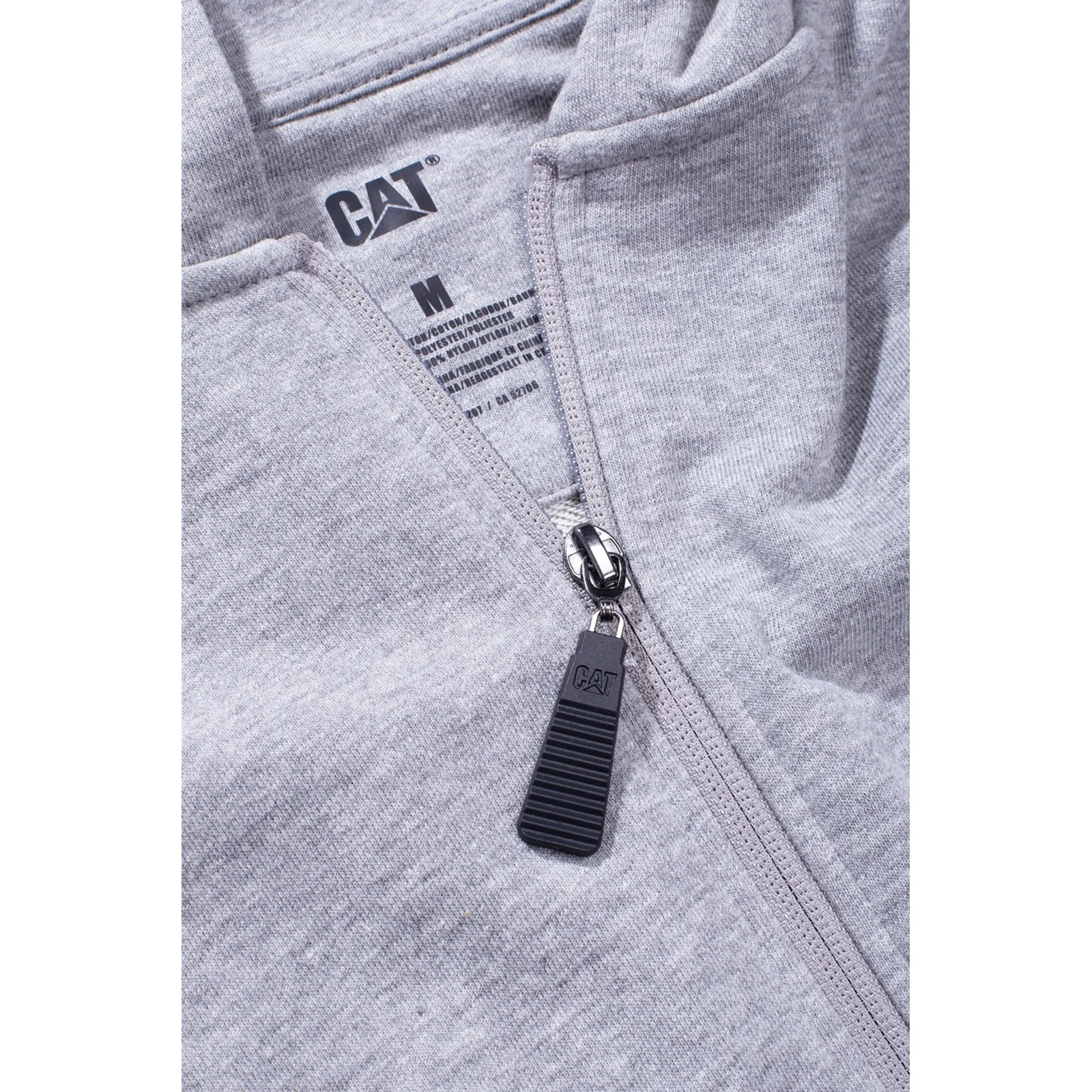 Loopback Full Zip Hoodie Grey - Image 5