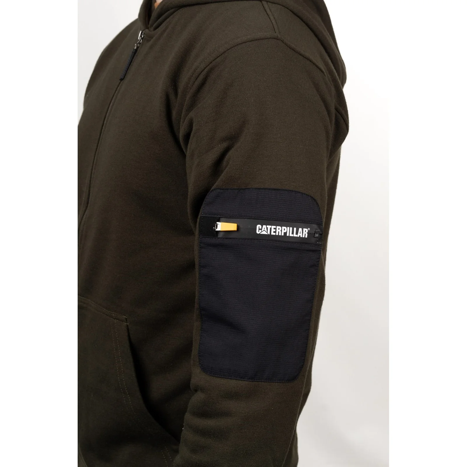 Loopback Full Zip Hoodie  Army Moss - Image 7