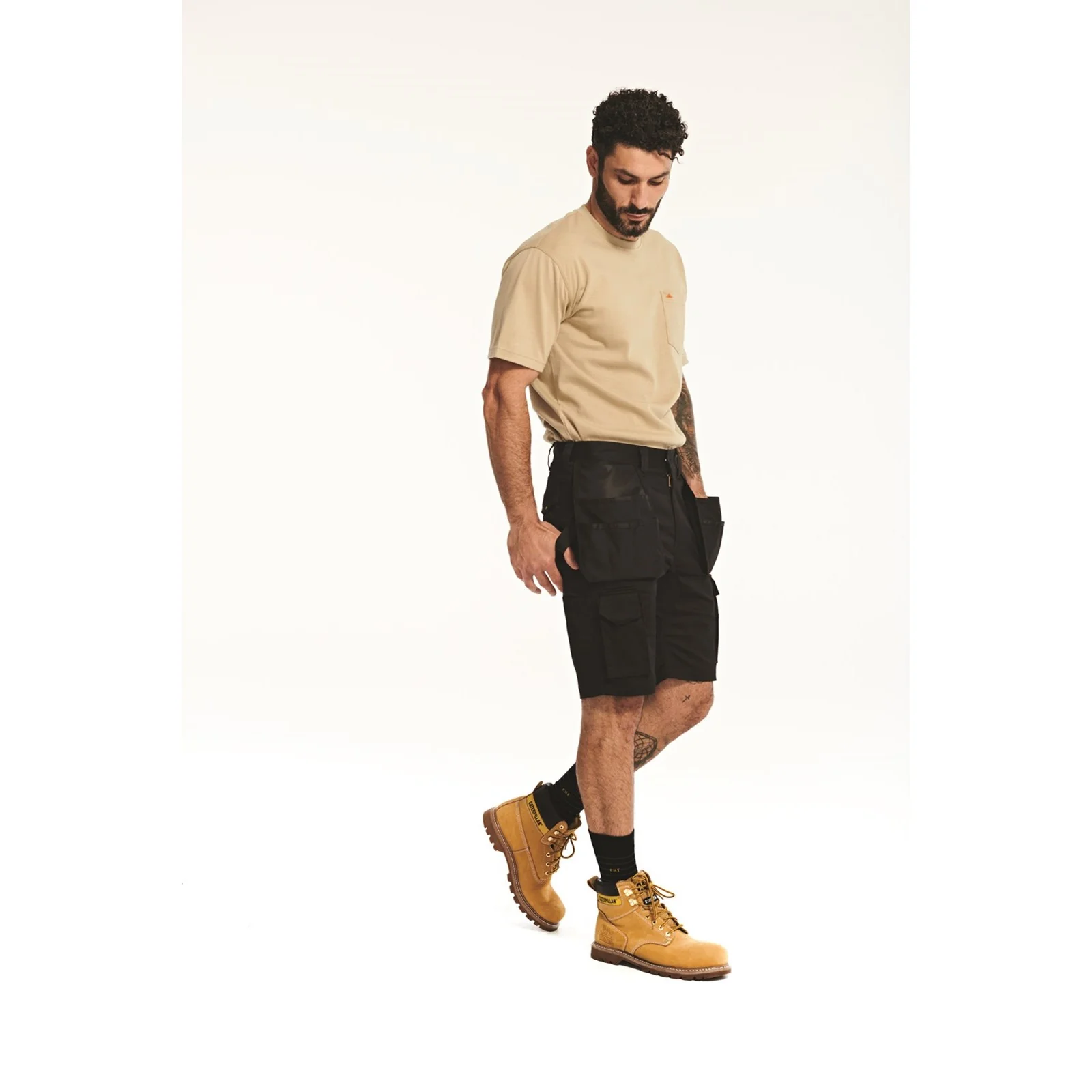 Essential Stretch Pocket Shorts  Black - Image 4