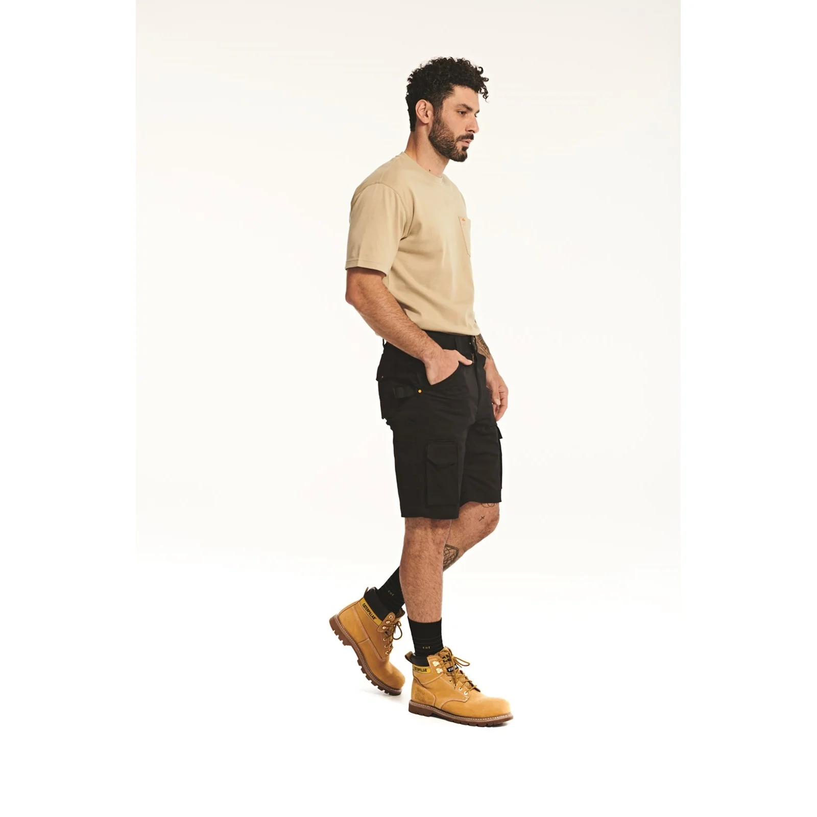 Essential Stretch Pocket Shorts  Black - Image 5