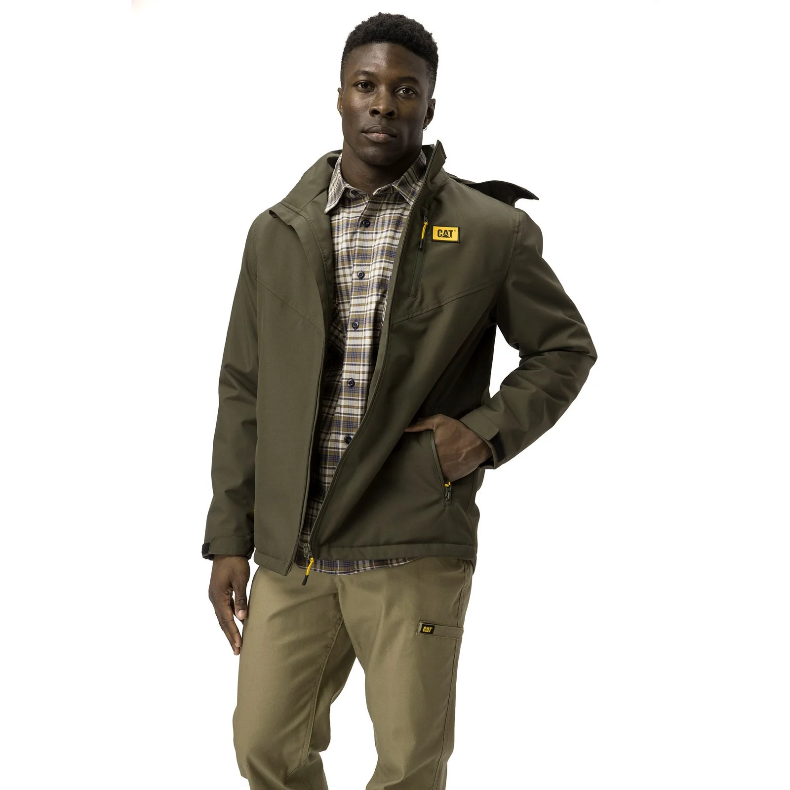 Lightweight Insulated Jacket  Moss - Image 2