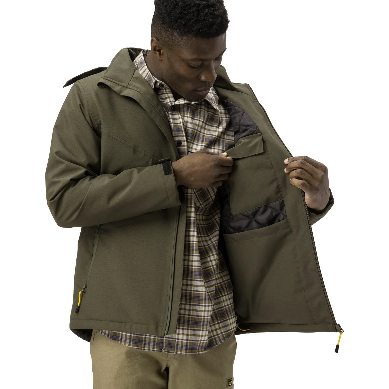 Lightweight Insulated Jacket  Moss - Image 5