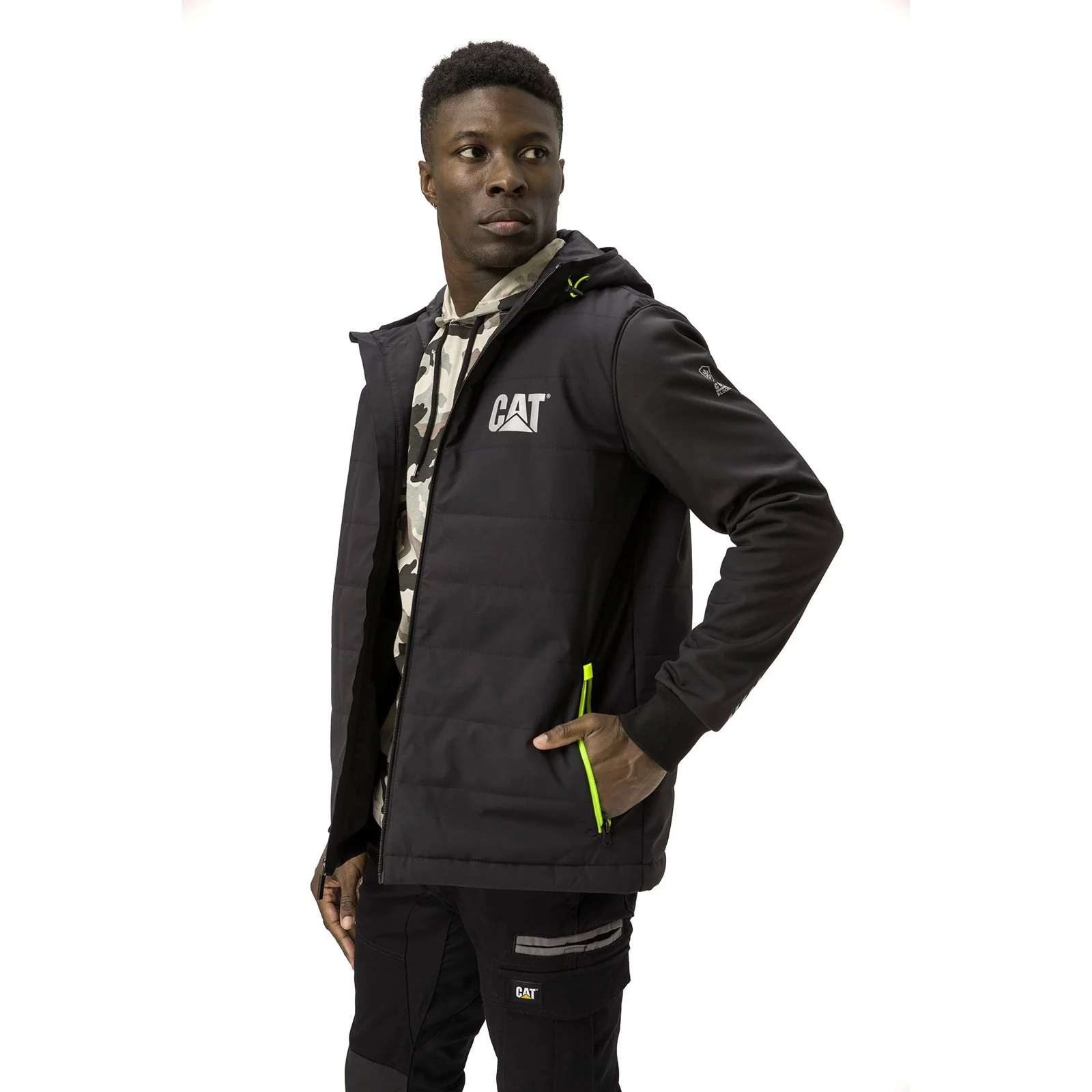 Tech Hybrid Jacket  Black - Image 4