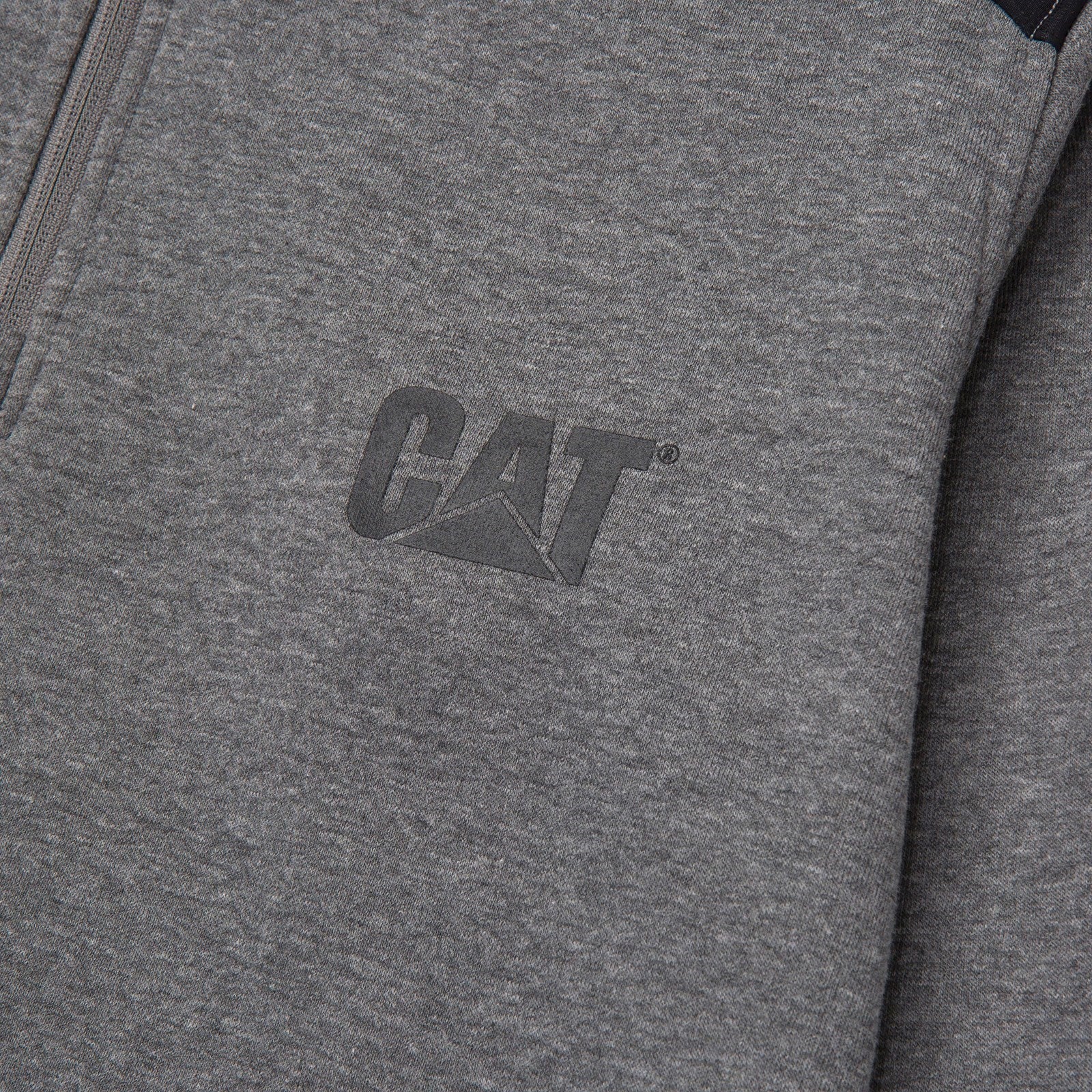 Essential 1/4 Zip Sweatshirt  Dark Heather Grey - Image 3