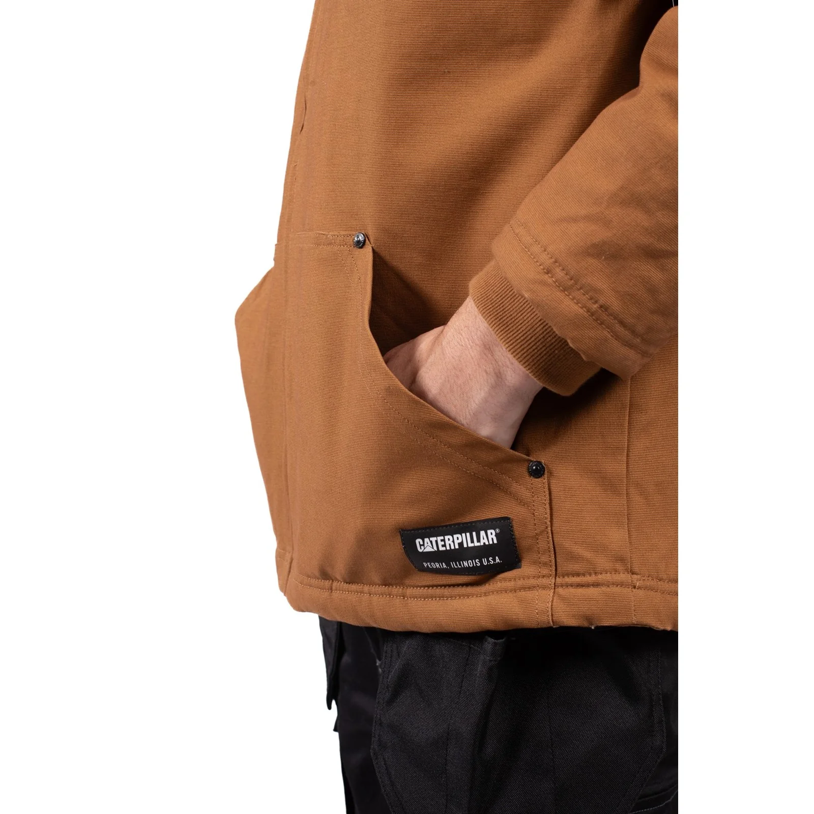 Hooded Sherpa Lined Jacket  Bronze - Image 6