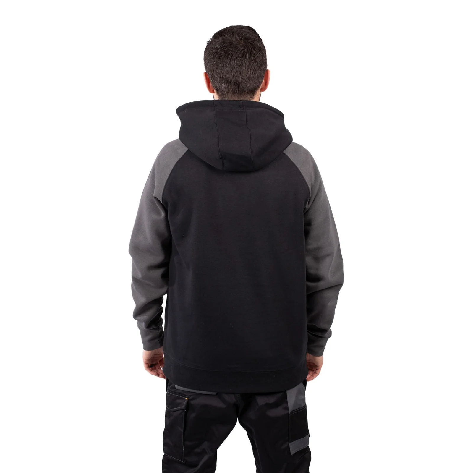 Raglan Hooded Sweatshirt  Black/Magnet - Image 3