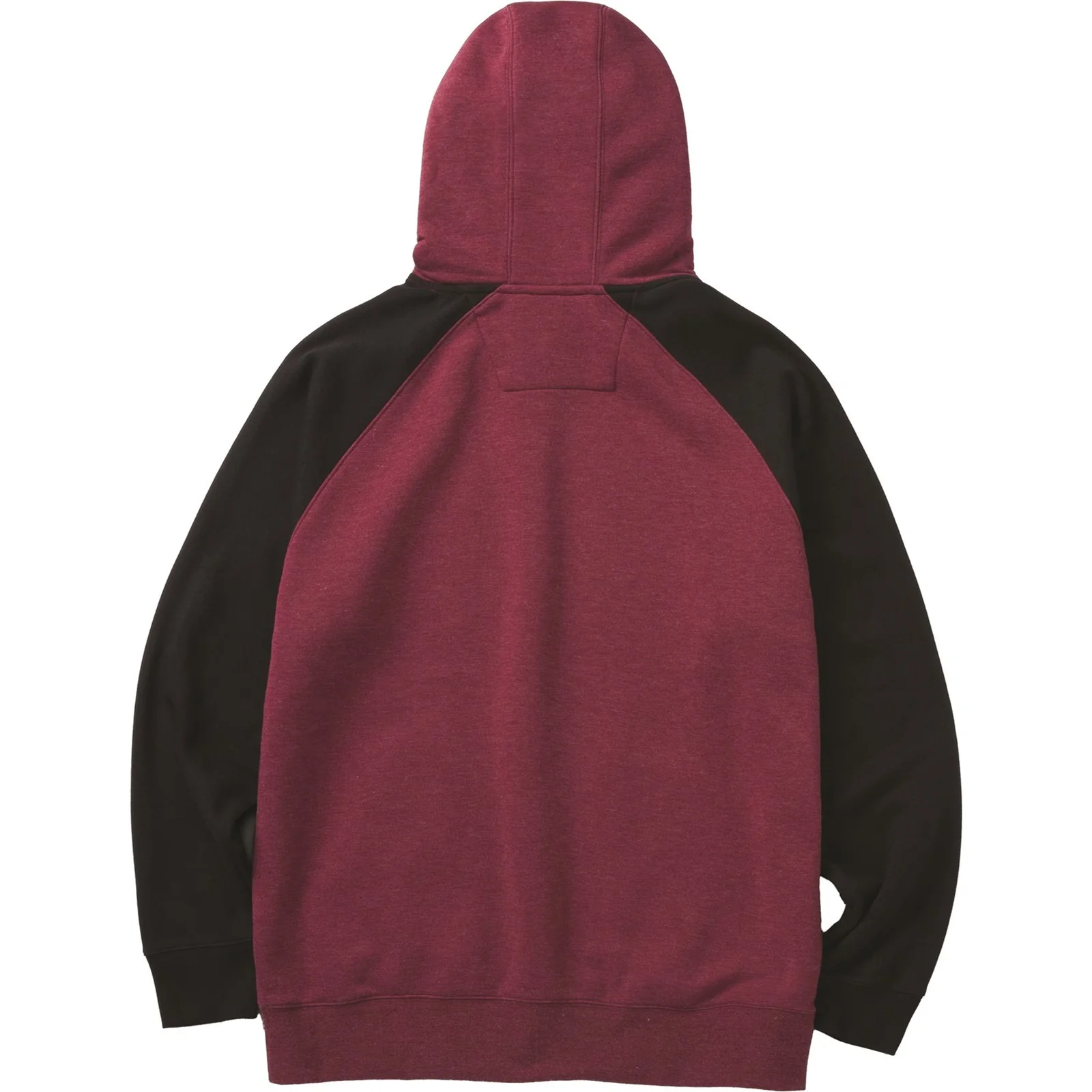 Raglan Hooded Sweatshirt  Carmenere Heather/Black - Image 5