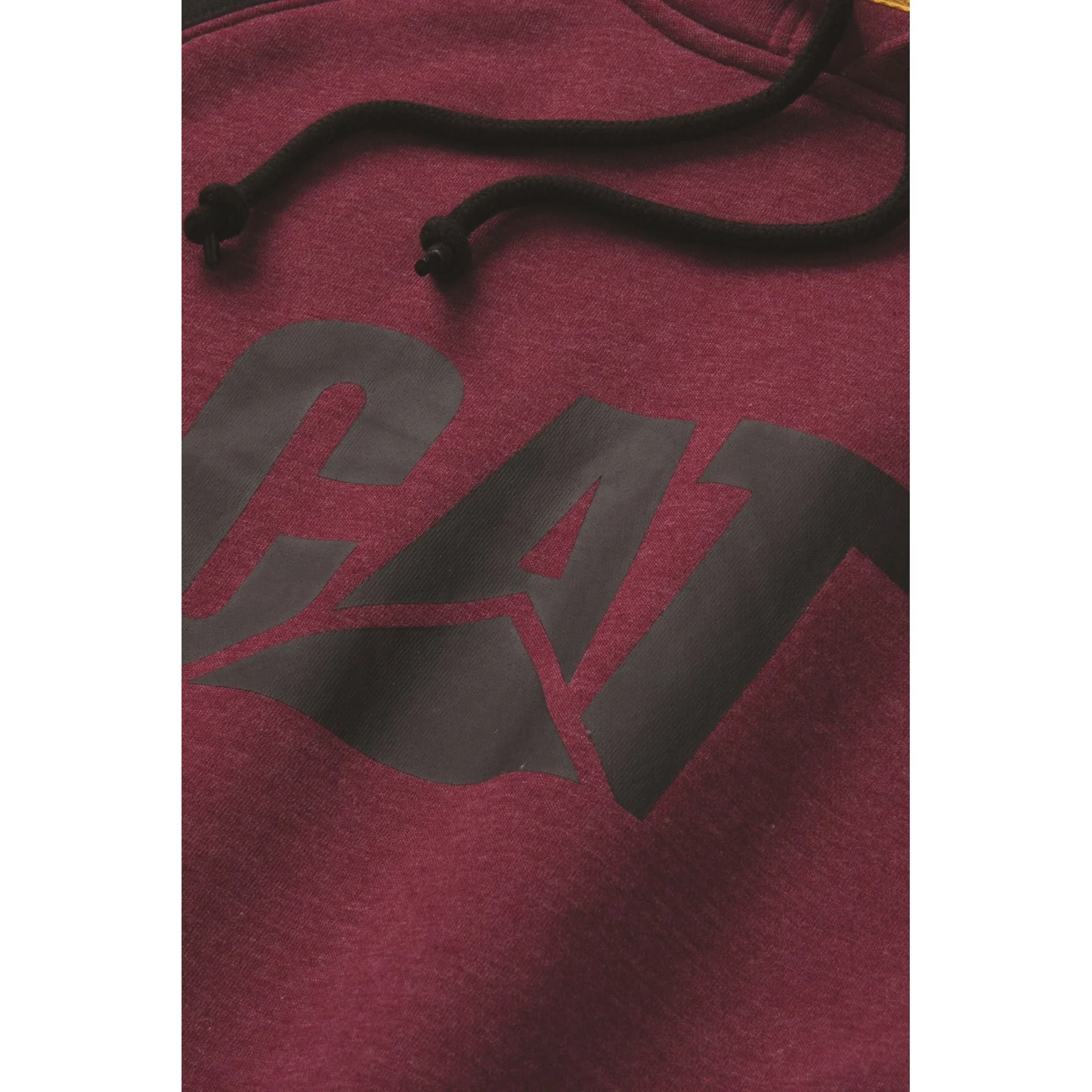 Raglan Hooded Sweatshirt  Carmenere Heather/Black - Image 7