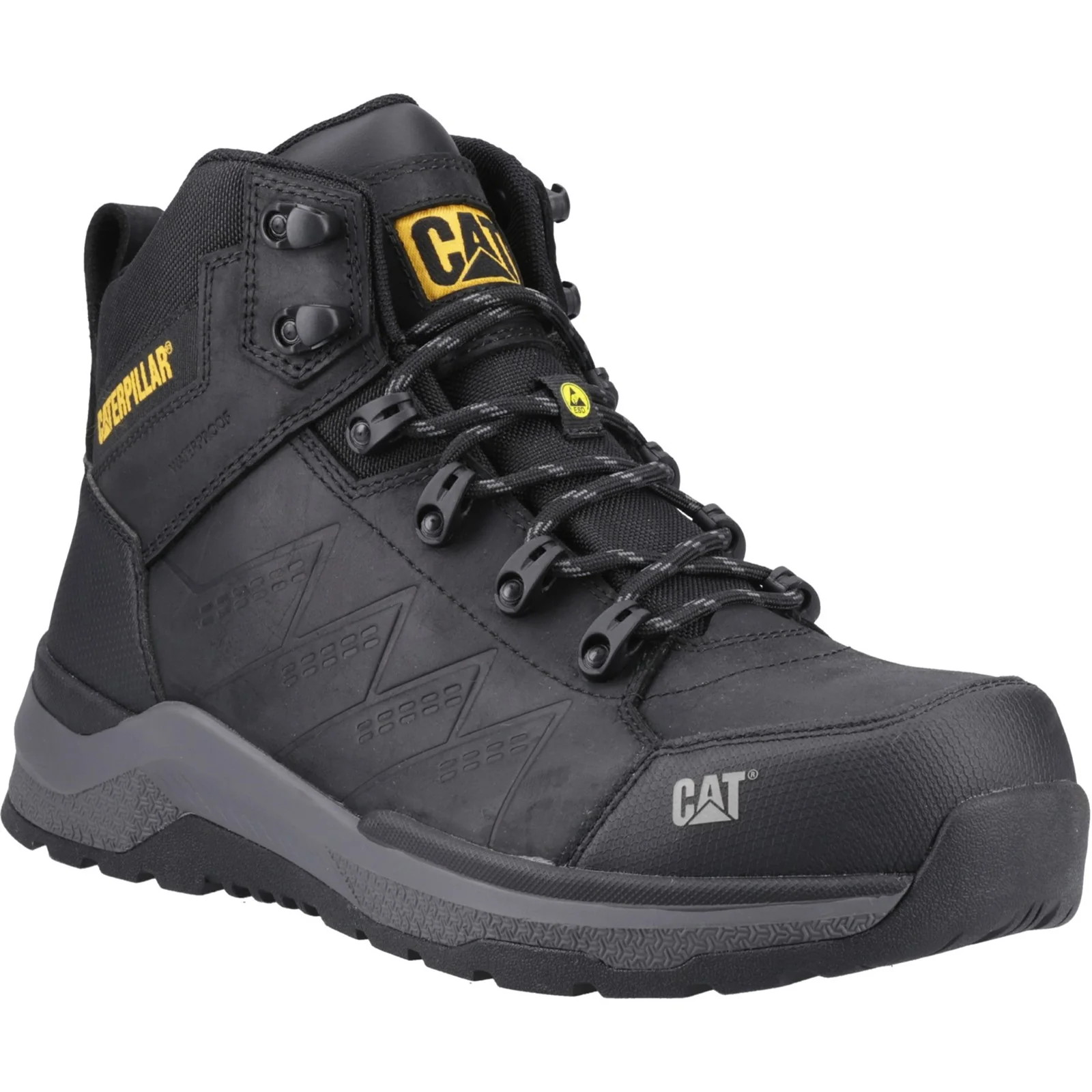 Inductor Leather Safety Boots Black