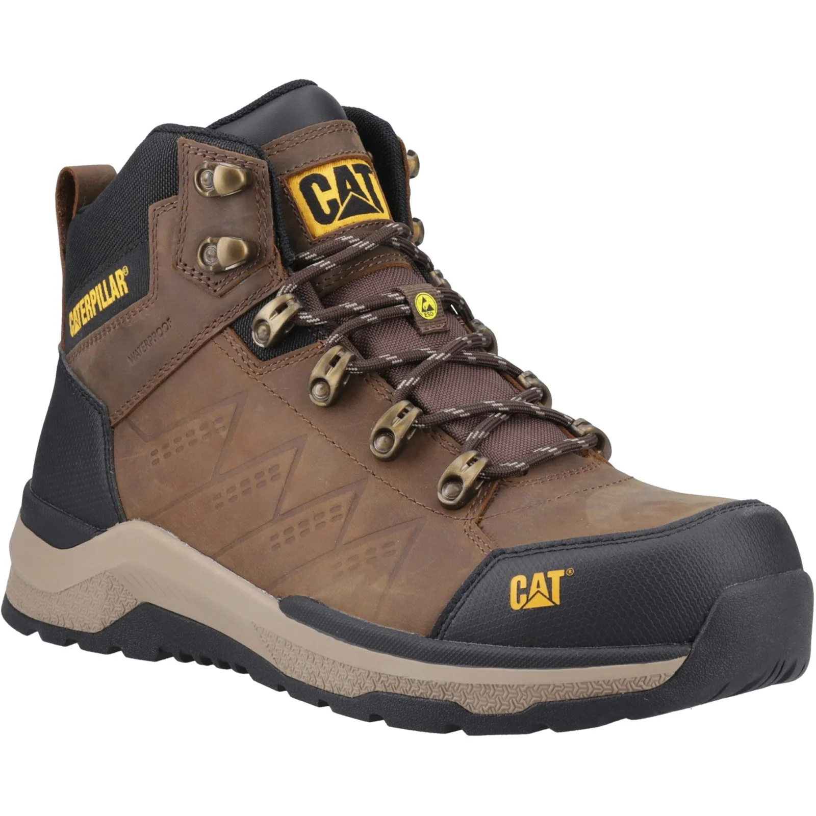 Inductor Leather Safety Boots Brown