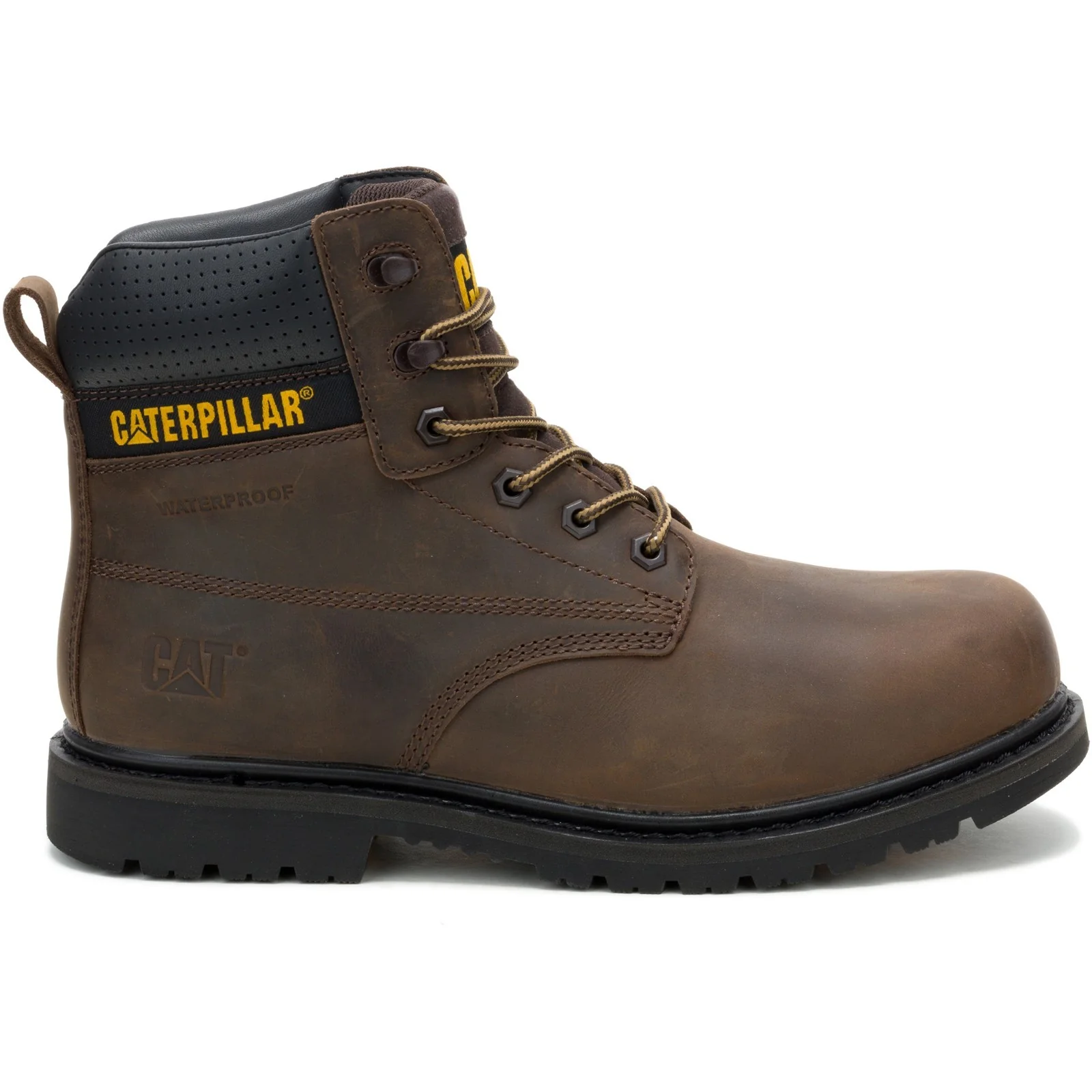Silva Lace up Occupational Work Boots Brown - Image 7